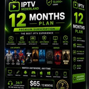 IPTV Nederland 12 MAANDEN