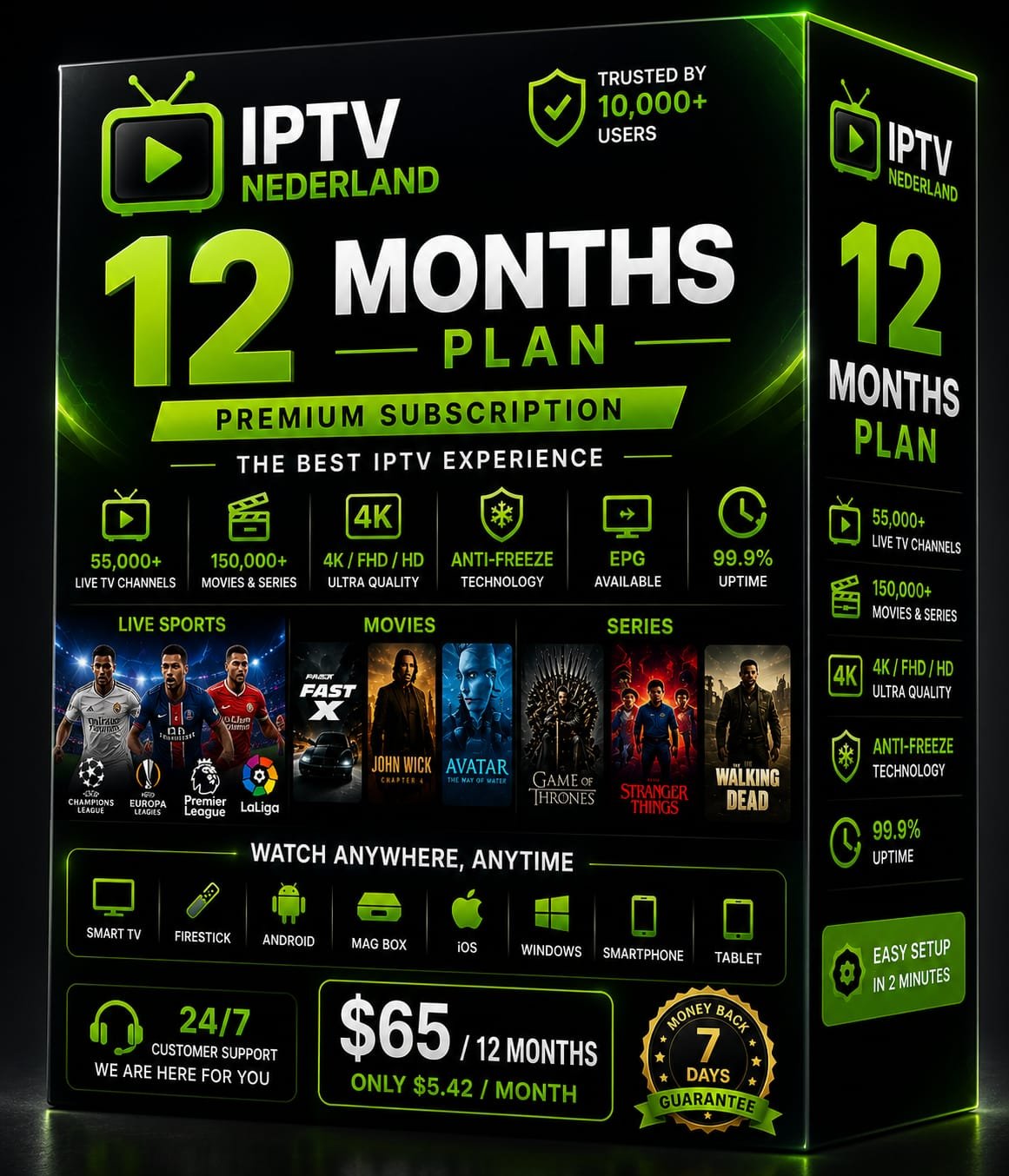 IPTV Nederland 12 MAANDEN
